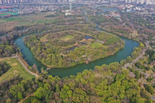 航拍淹城遺址公園