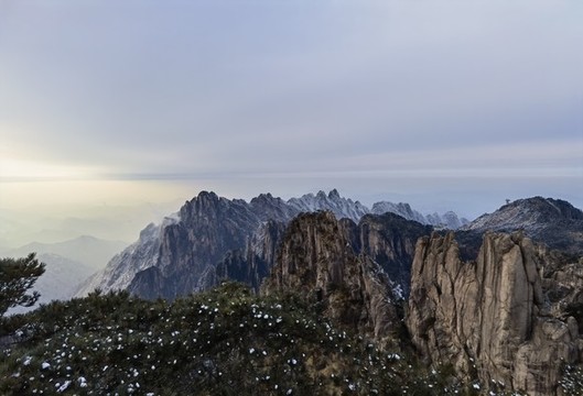 黃山晚霞