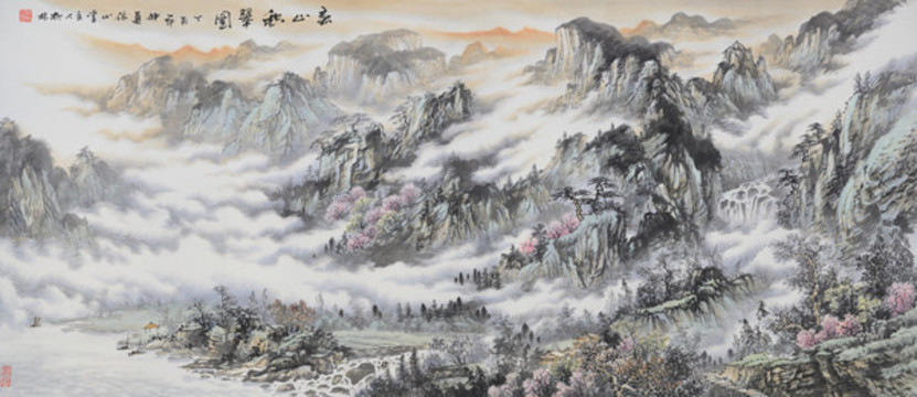 新中式山水國畫