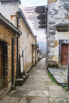 江西婺源篁嶺景區(qū)的石板路