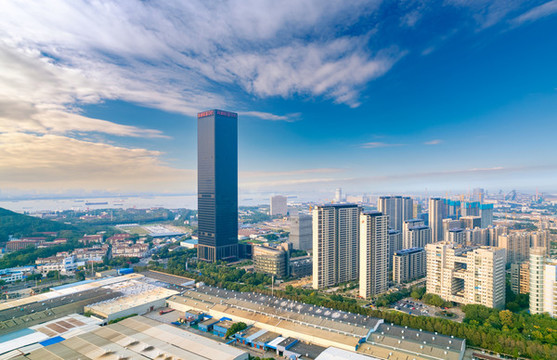 江陰市城市黃昏風(fēng)光
