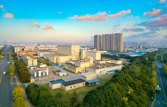 江陰市城市黃昏風(fēng)光