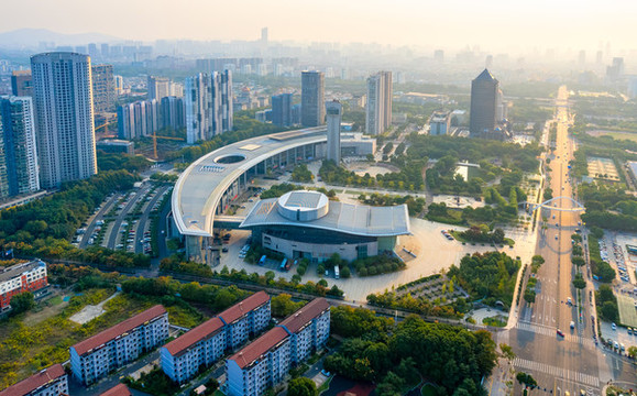江陰市城市黃昏風(fēng)光