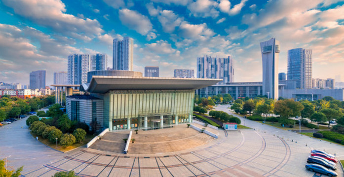 江陰市城市黃昏風(fēng)光