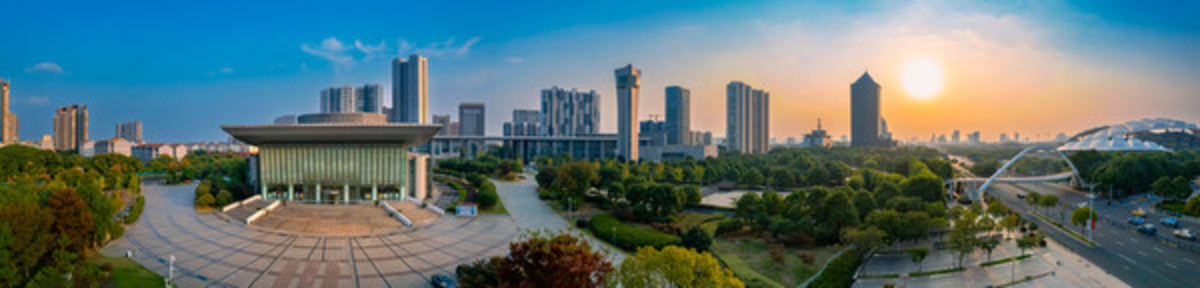 江陰市城市黃昏風(fēng)光