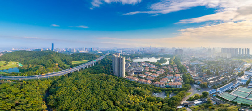 江陰市城市黃昏風光