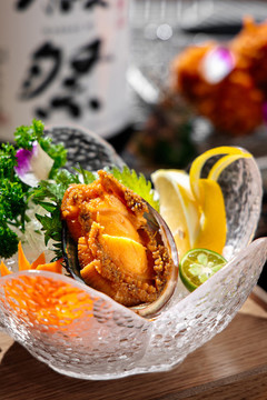 鮑魚刺身