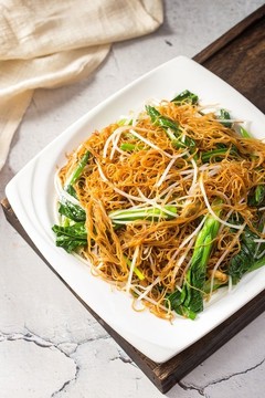 菜心銀芽炒米粉