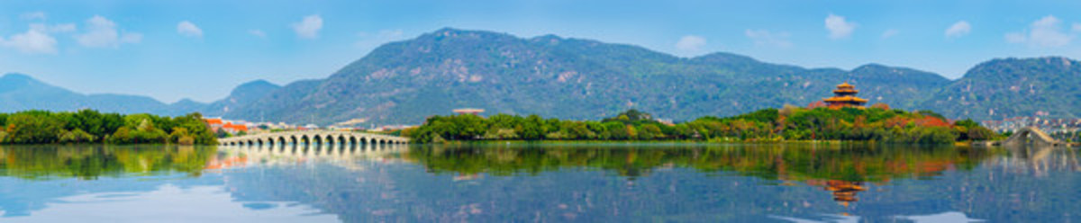 泉州西湖公園全景