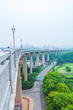 城市濱海建筑群南京長江
