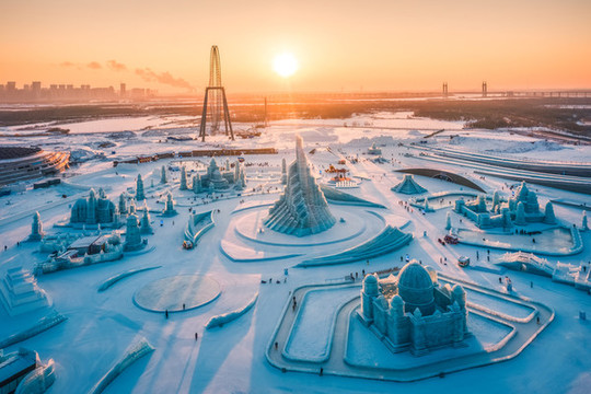 哈爾濱冰雪大世界航拍