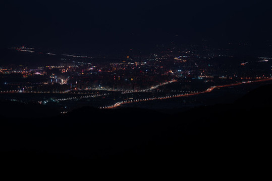 西昌夜景城市夜景