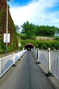 城市街道設施街景路面交通