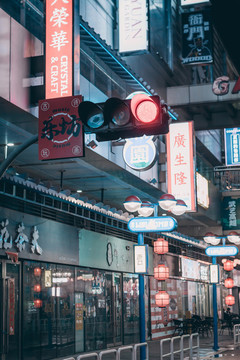 食番町廣場(chǎng)街道夜景