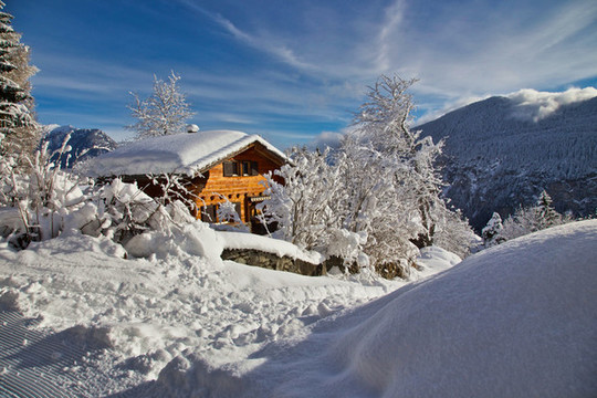雪山與高原雪景