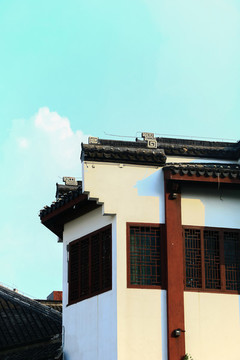 夫子廟古建筑馬頭墻徽派建筑