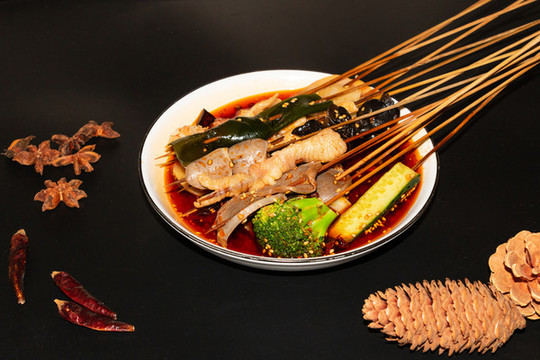 美食攝影特色小吃麻辣燙串串香