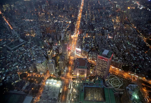星羅棋布的高視角夜景