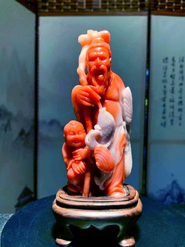 玉雕漁翁得利