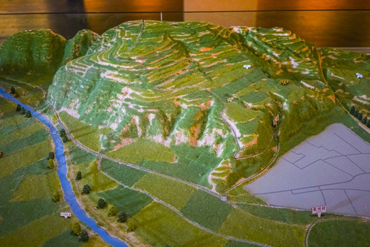 黃土高原梯田沙盤模型