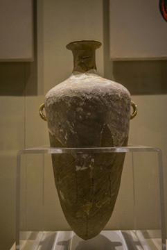 馬家窯紅陶尖底瓶古代陶器