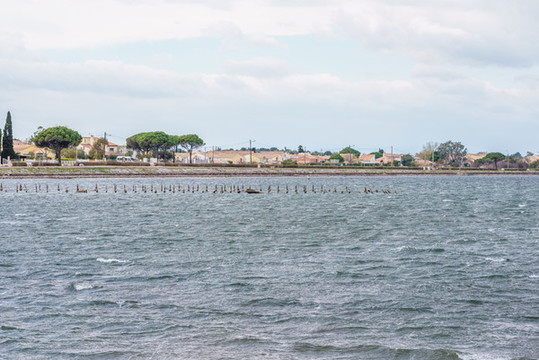 法國南法地中海海灣小鎮(zhèn)風(fēng)景