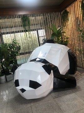 可愛(ài)的熊貓主題咖啡廳
