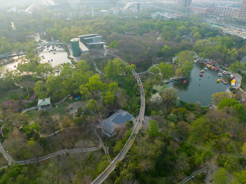 濟(jì)南泉城公園春暖花開