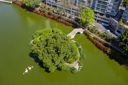 廣西梧州潘塘公園景色美