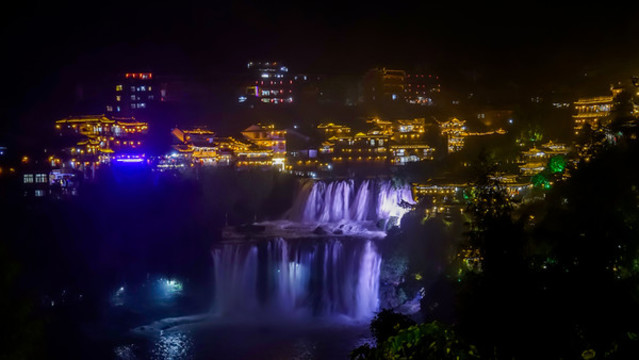 芙蓉鎮(zhèn)夜景