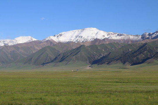 新疆赛里木湖草原游牧区