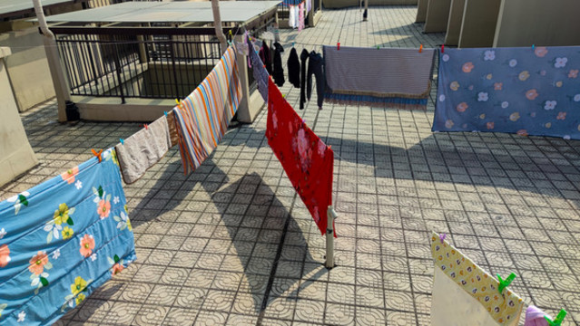 曬被子