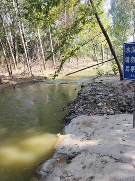 城市中夾雜的小河