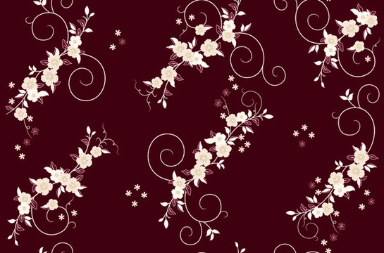 矢量線條抽象花