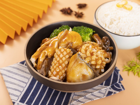 鮑汁撈飯