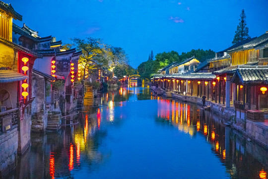 西塘古鎮(zhèn)夜景