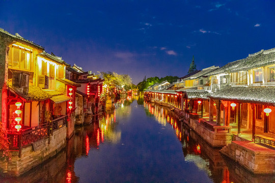 西塘古鎮(zhèn)夜景