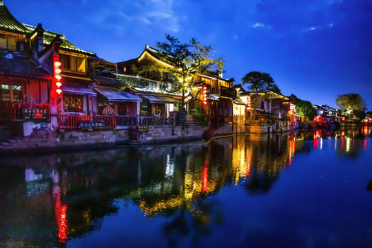 西塘古鎮(zhèn)夜景
