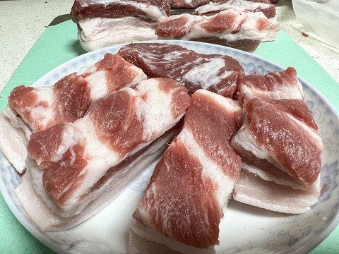 烤肉食材五花肉