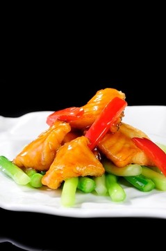燒汁芥蘭銀鱈魚