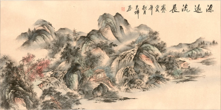 源遠(yuǎn)流長(zhǎng)風(fēng)水國畫