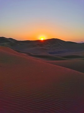 沙漠夕陽