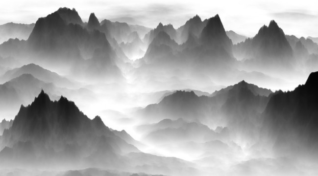 水墨山水畫