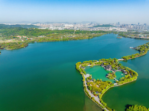 江蘇蘇州石湖景區(qū)航拍