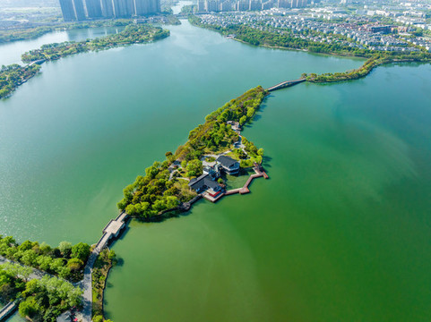 江蘇蘇州石湖景區(qū)航拍