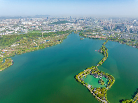 江蘇蘇州石湖景區(qū)航拍