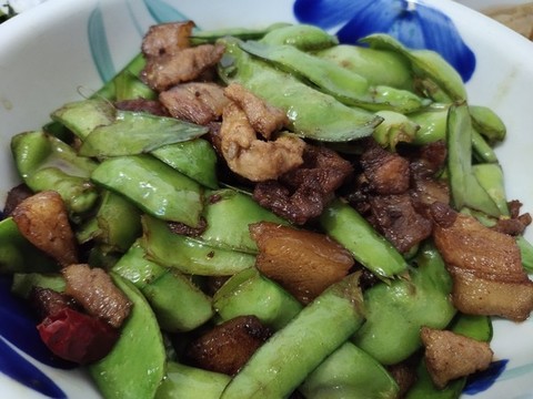 豌豆炒肉