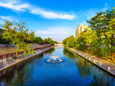 長安西安旅游護(hù)城河
