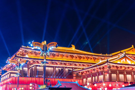 中國(guó)陜西西安大唐不夜城夜景