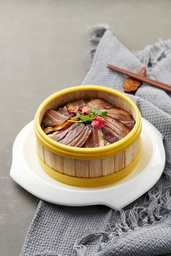 干豆角蒸臘肉